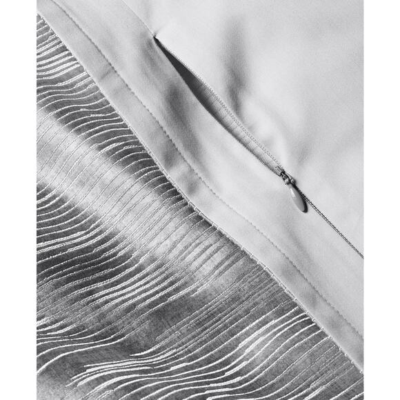 Hotel Collection Linear Ogee Full/Queen Comforter Set Gray 3pc Luxury Bedding - Picture 5 of 8